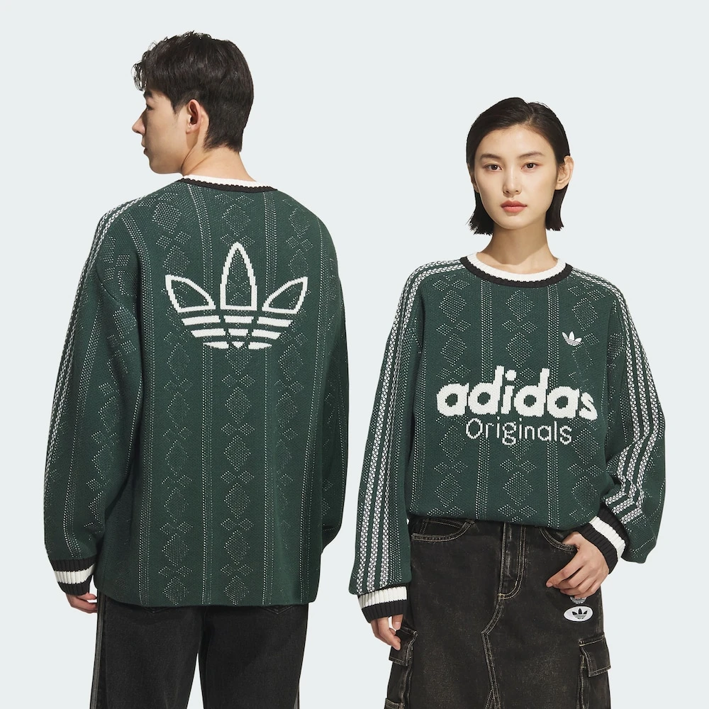 ADIDASU SWEATSHIRT休闲舒适宽松圆领新款时尚针织运动衫KS5957