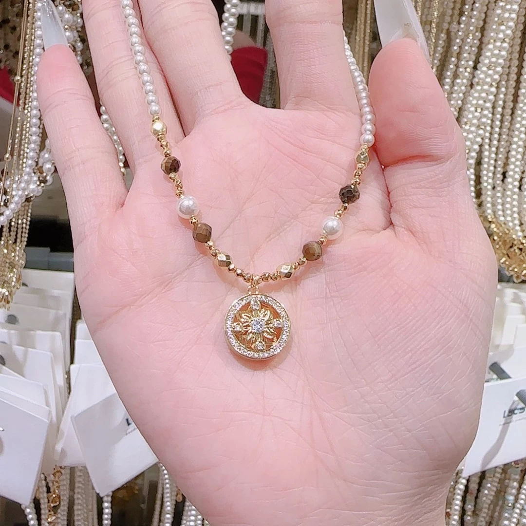 锆石铜合金925银项链