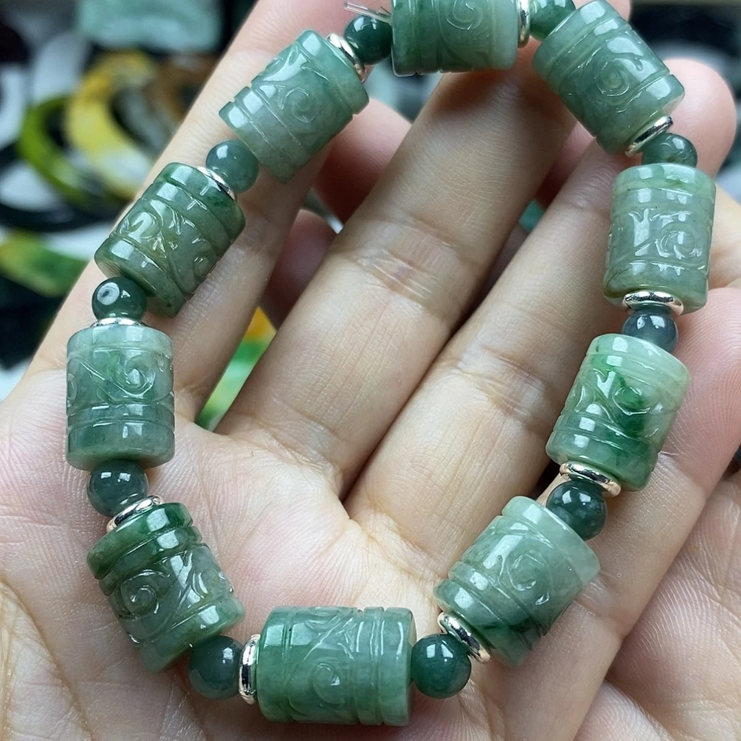 翡翠未镶嵌颈饰手串