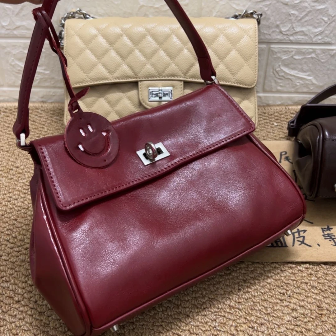 【闪购商品】头层牛皮红