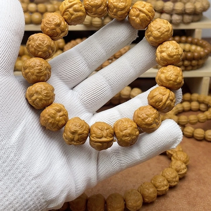 猴头核桃手串 聚宝盆金蟾17+