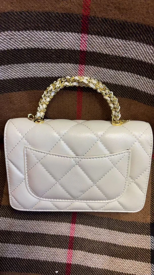 E214高级轻奢单肩斜挎女包B04白色