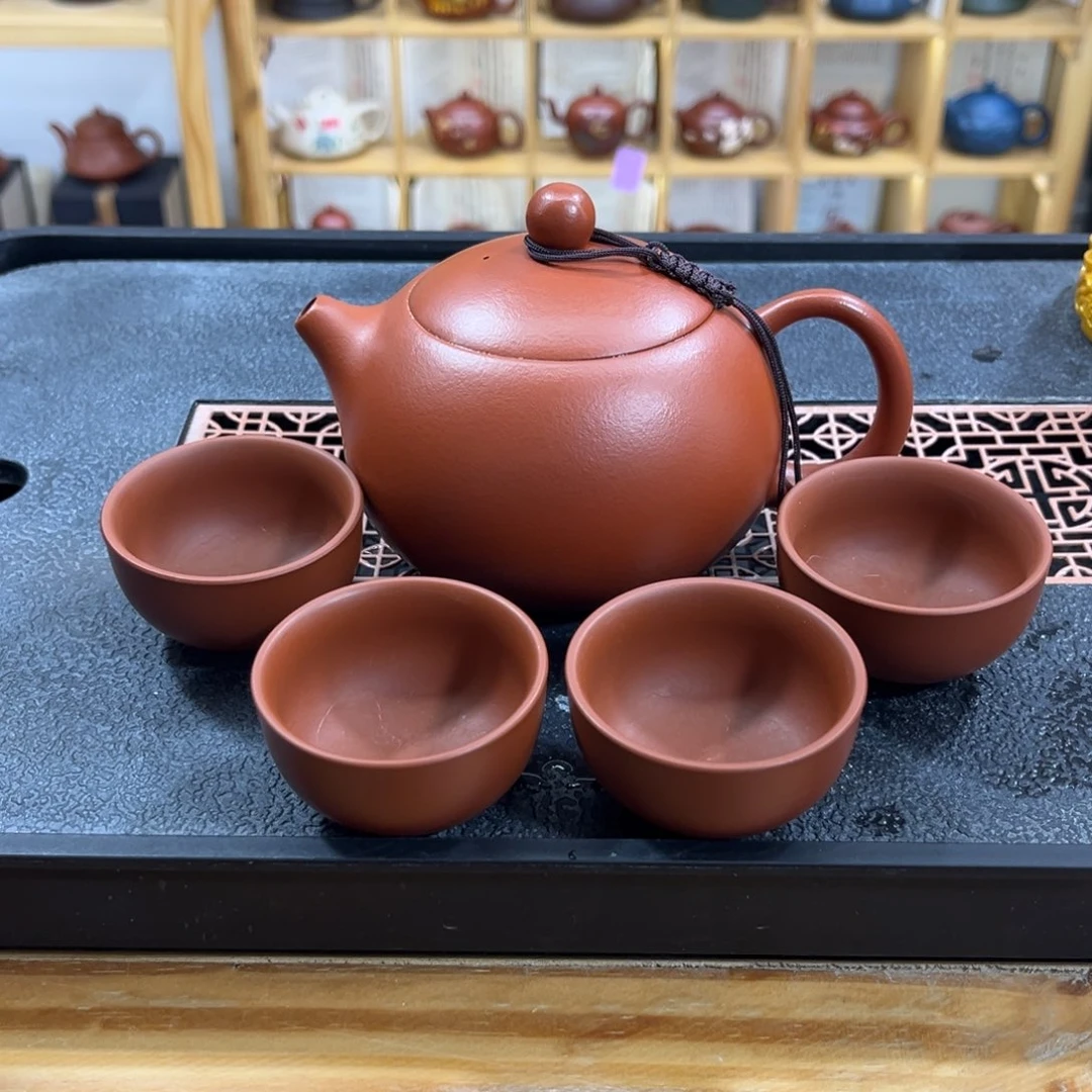 紫砂紫砂胖西施（一壶四杯）