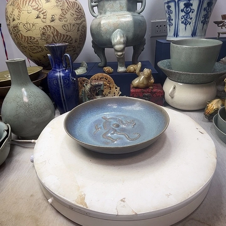 李***福摆件钧窑平口洗摆件1