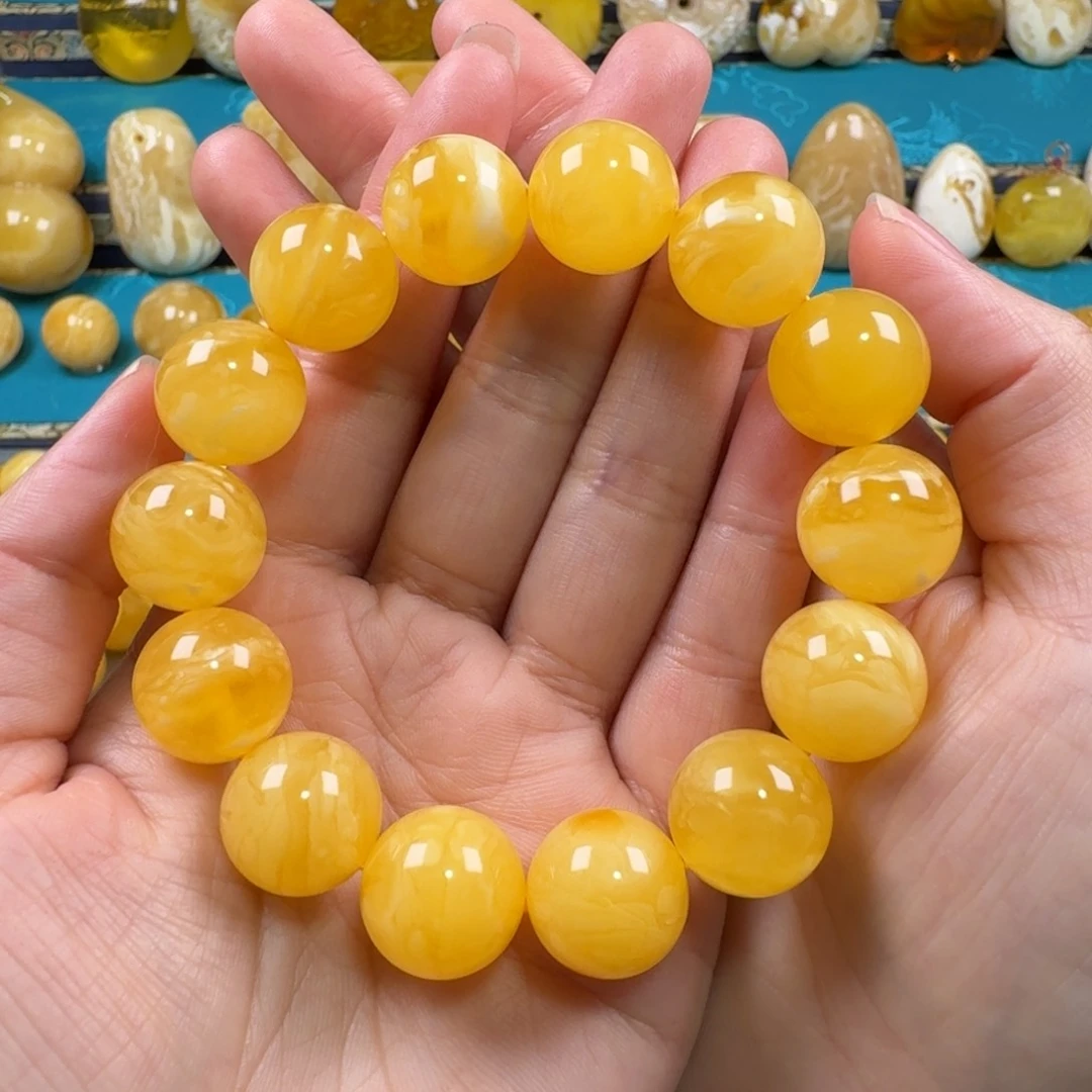 未镶嵌琥珀手链?*蜜蜡