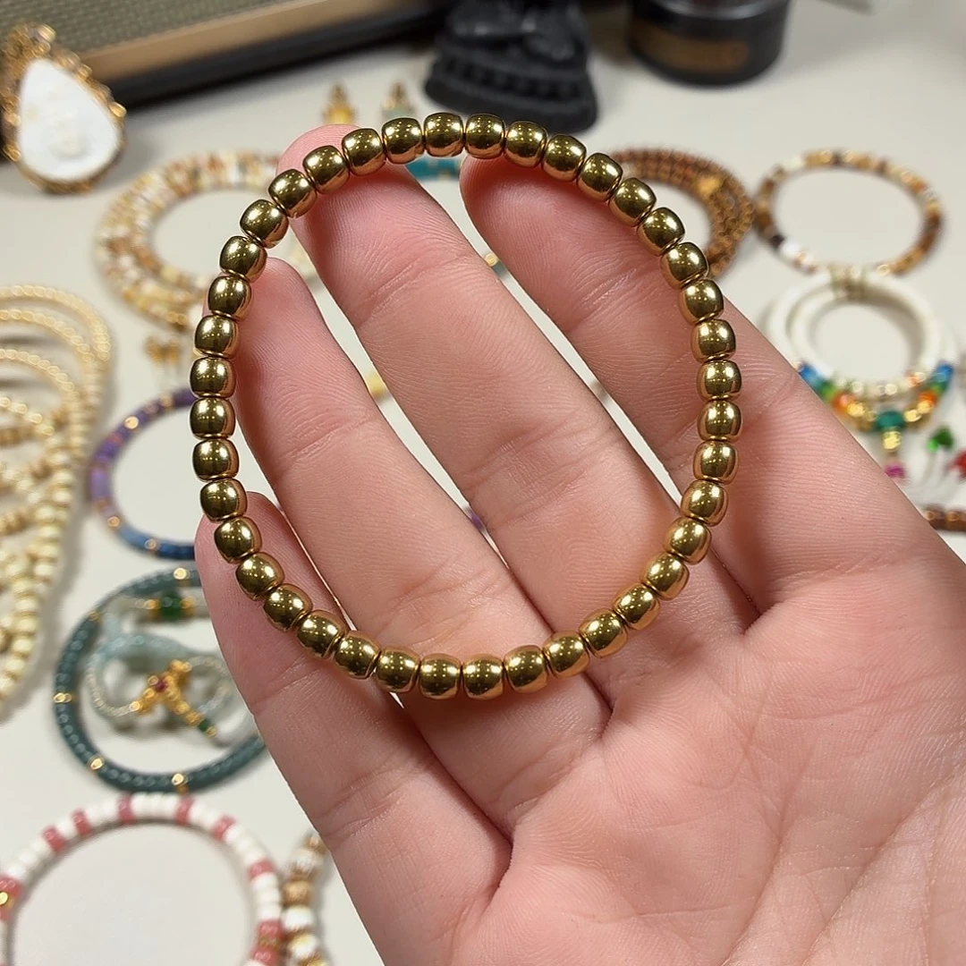 白玉菩提手串合金老型手串