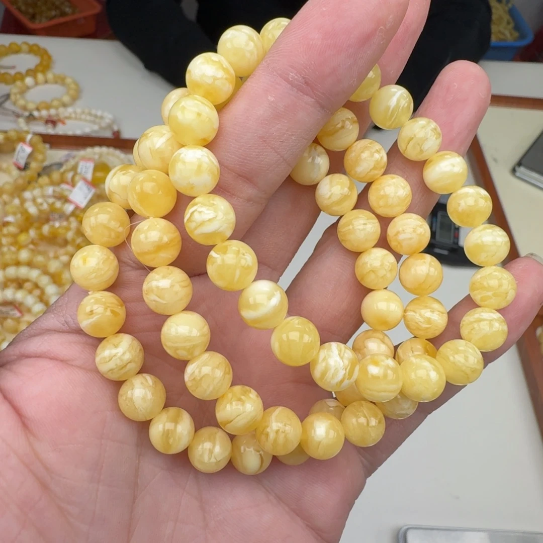 琥珀未镶嵌手链多样性发其一