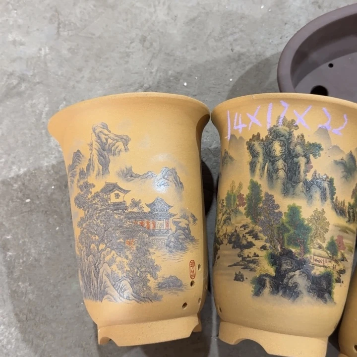 紫砂花盆22/17/14