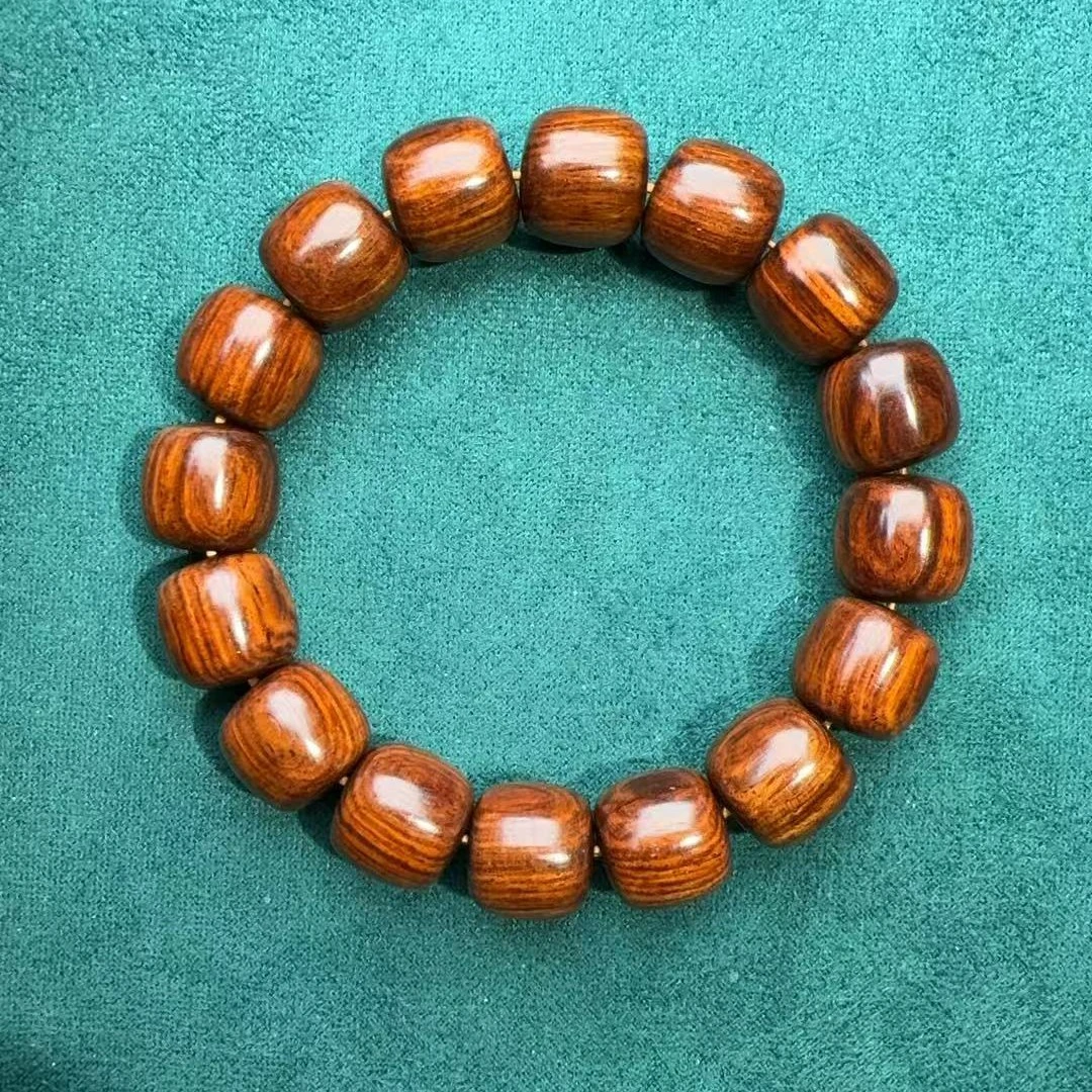 海南黄花梨1.3×1.4单圈手串