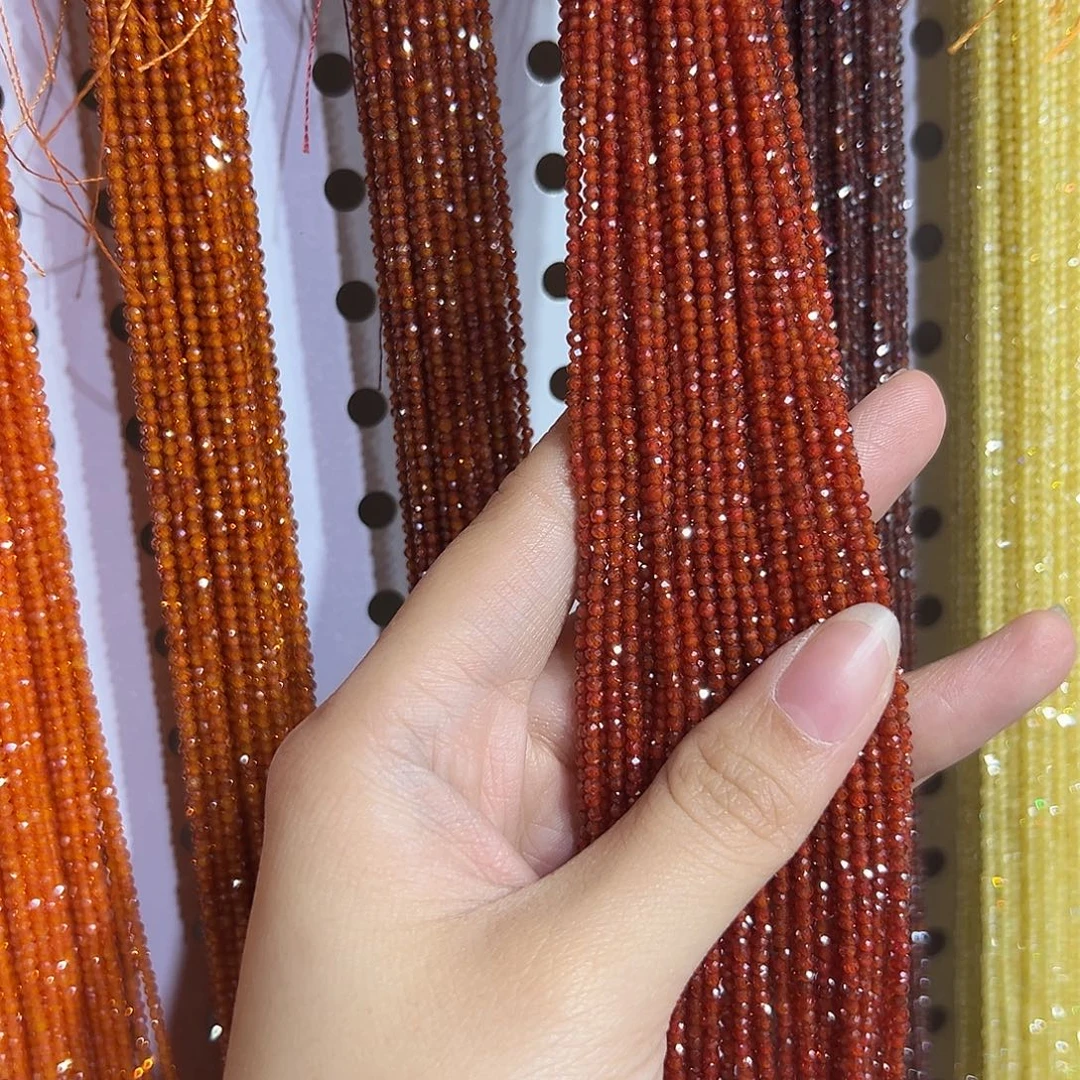 锆石非金属深橘红锆石卡2两条