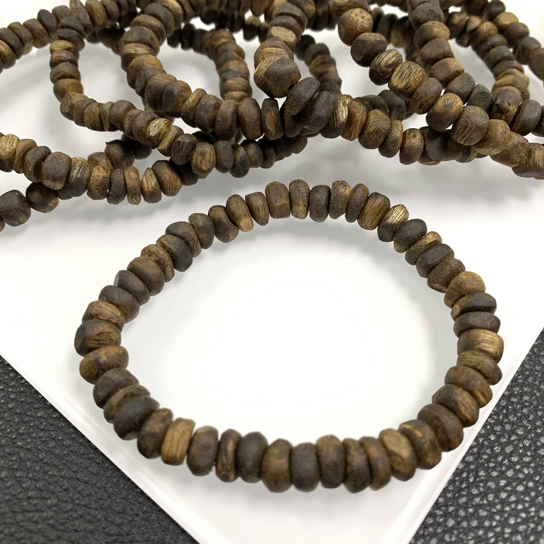 「戴琴珠宝」DQ715-沉香7mm左右单圈手串（多样性发其一）