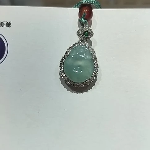 翡翠未镶嵌颈饰天然缅甸翡翠A货吊坠