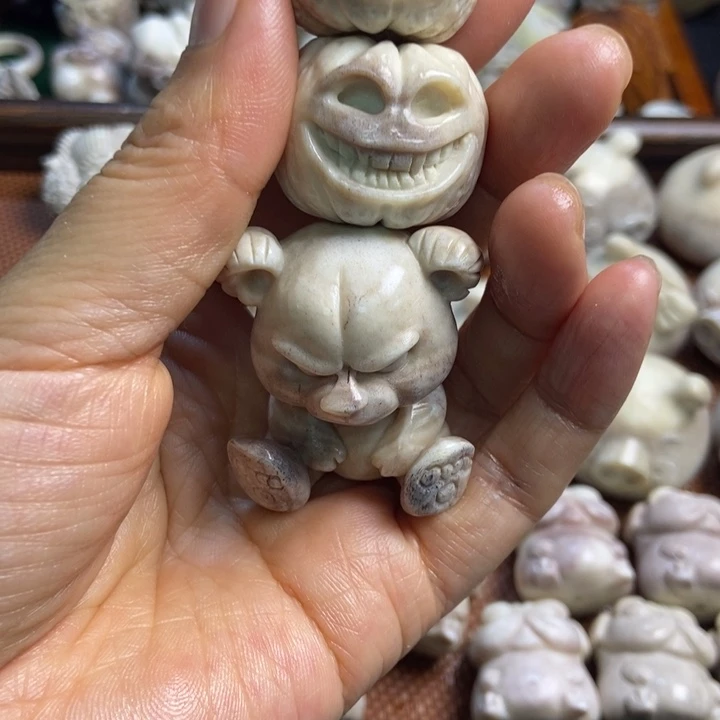 核***理配饰鹿角雕刻一起出