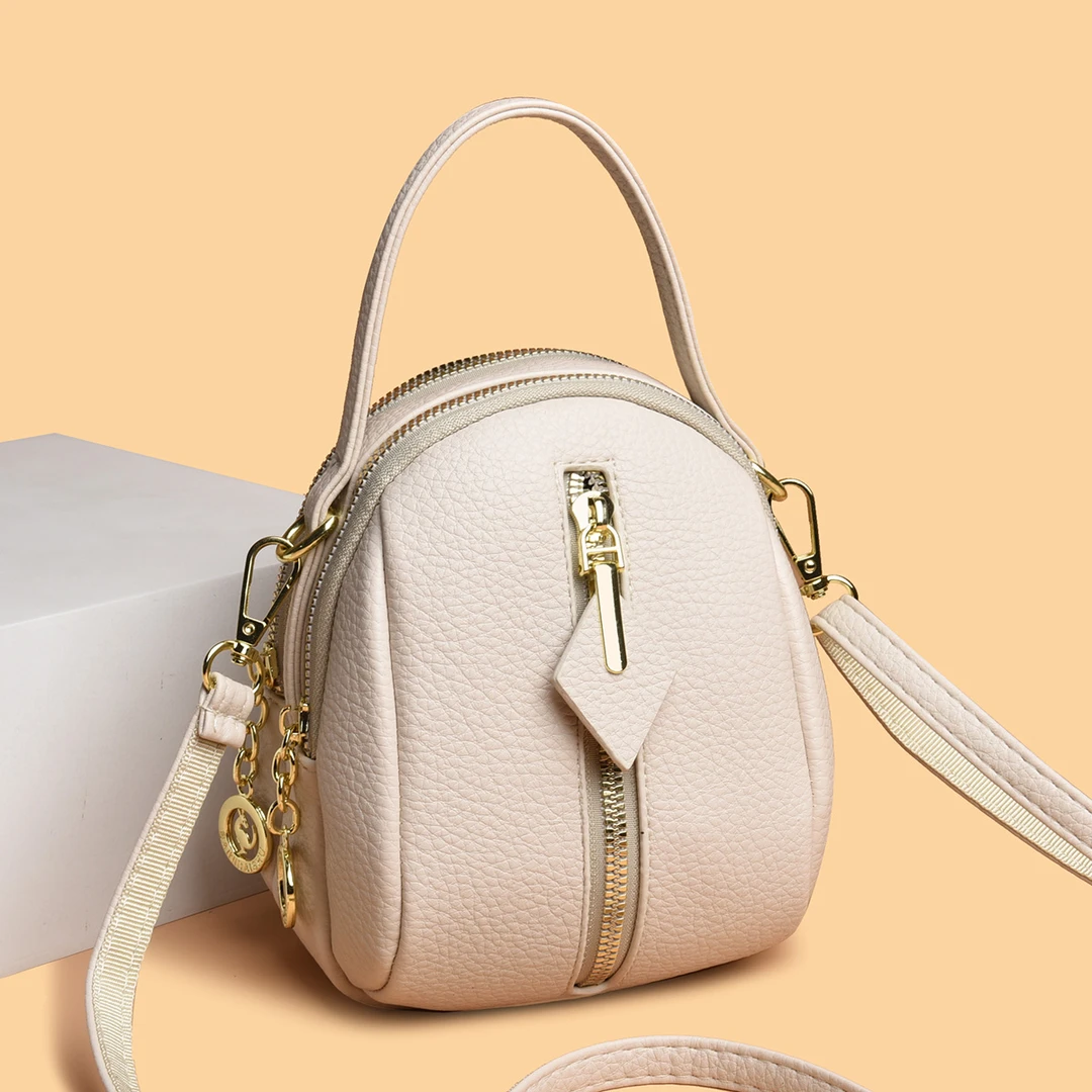 新款时尚百搭潮流女包单肩斜挎包9007白色