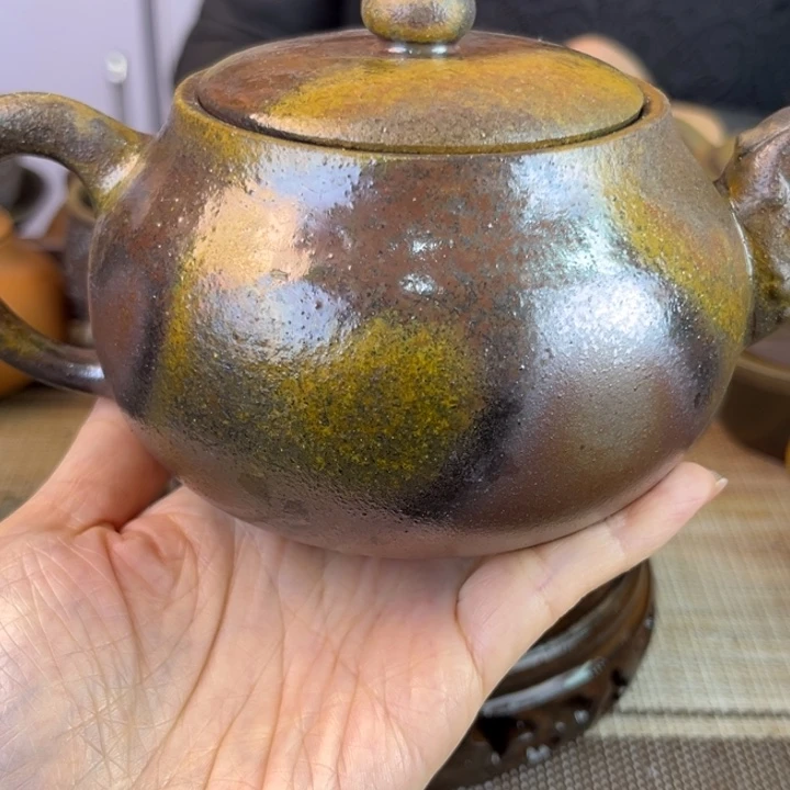 宝***哥紫砂茶壶底槽清柴烧400cc