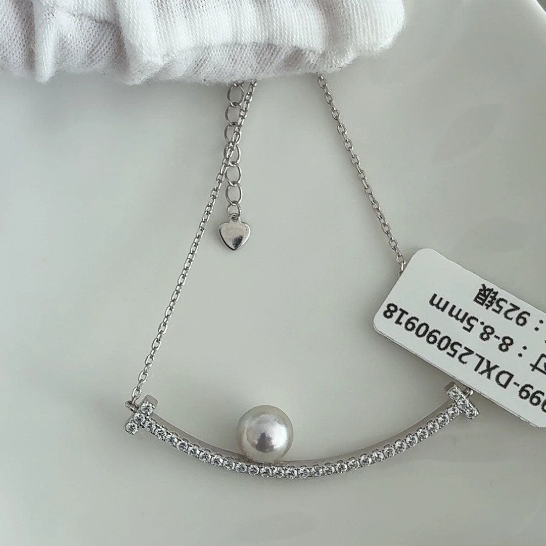 颈饰银S925镶嵌海水珍珠