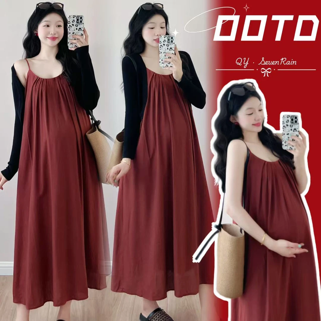 洋气时尚孕妇装夏季新款爆款百搭防晒开衫高级感气质显瘦连衣裙女