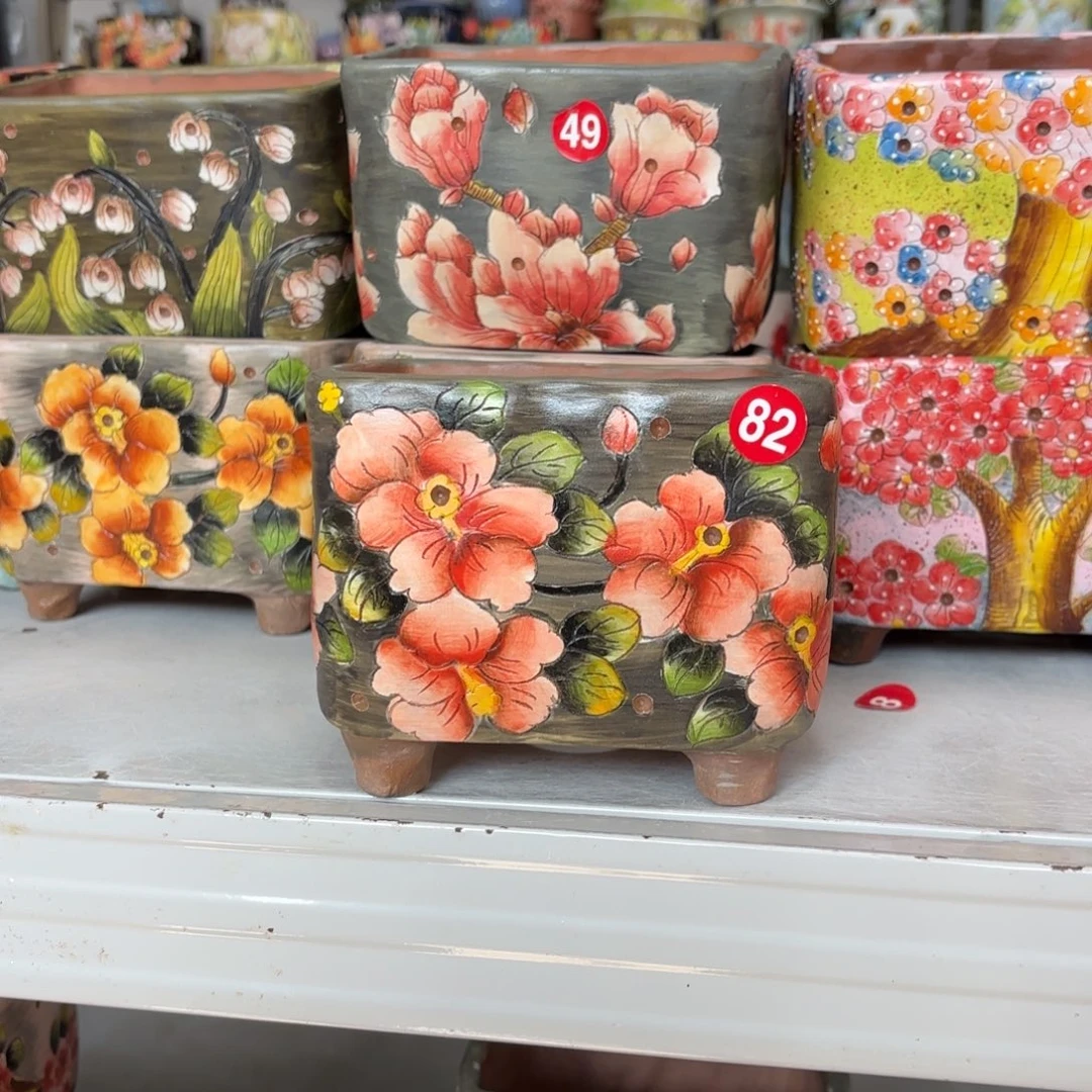 景德镇手绘花盆陶瓷12/12