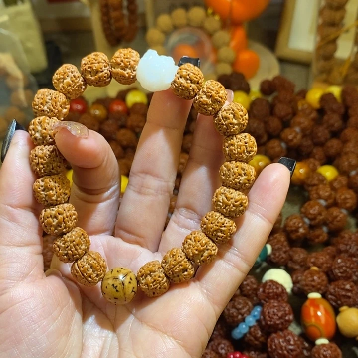 金刚菩提手串125平细原籽单圈