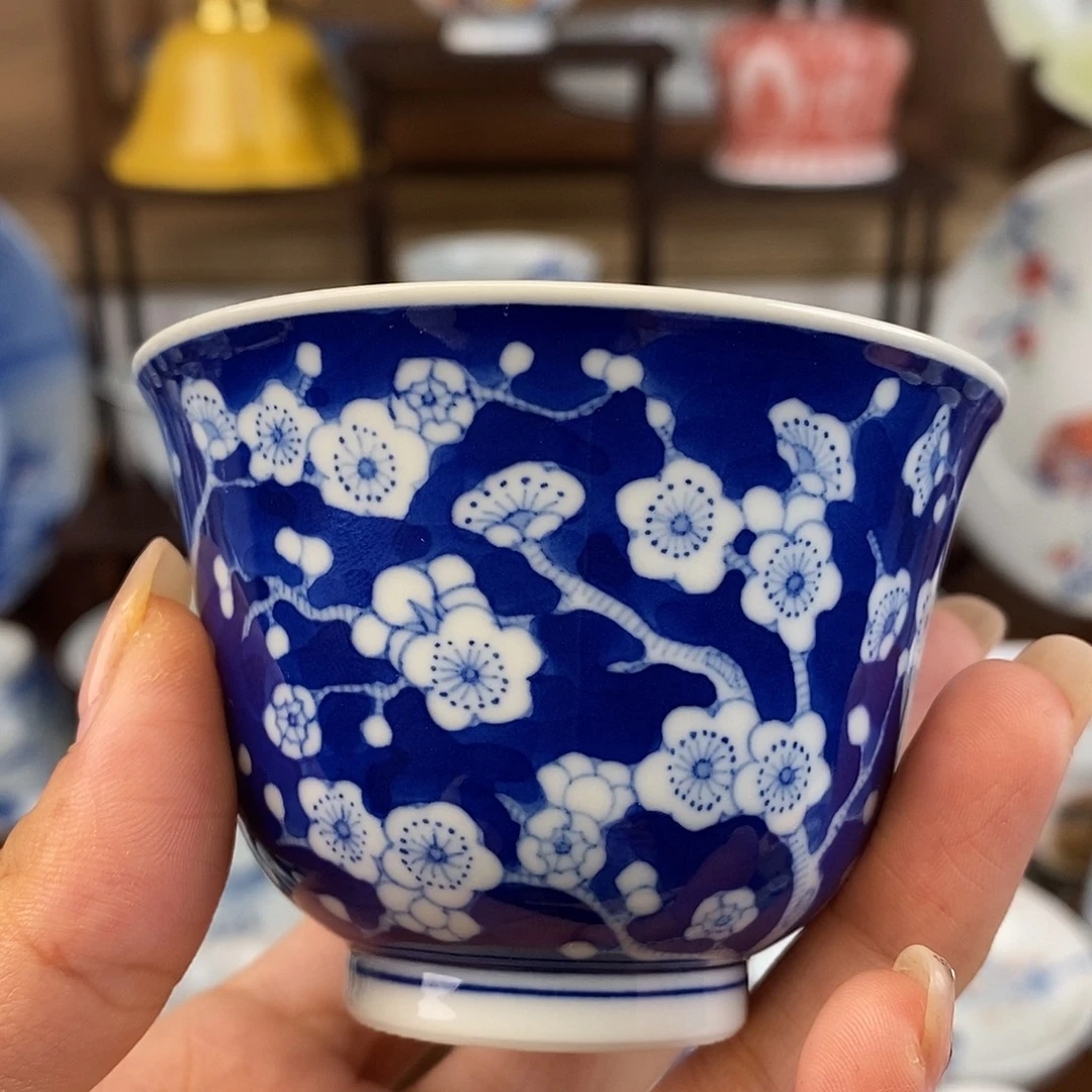 泥藝瓷梦冰梅铃铛杯