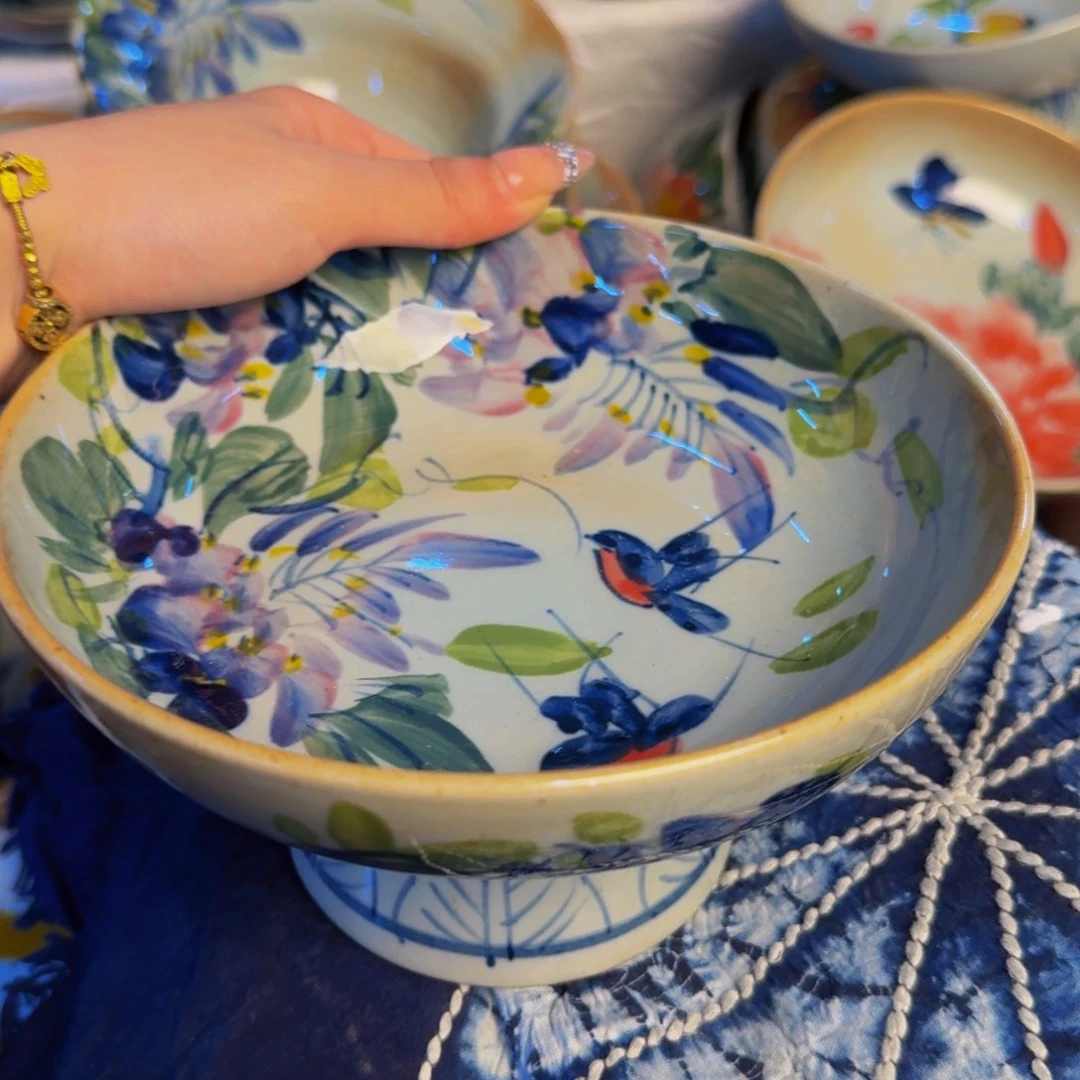 瓷片景德镇陶瓷手工手绘