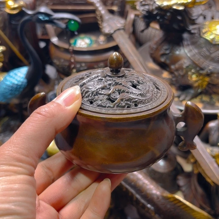 铜器摆件收收藏藏