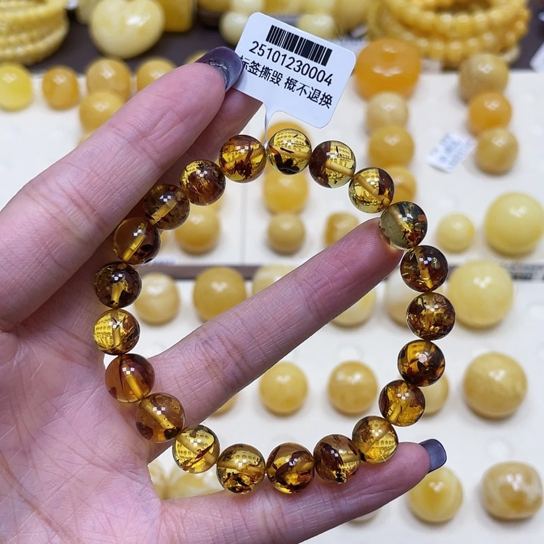 蜜蜡未镶嵌裸石9.4mm