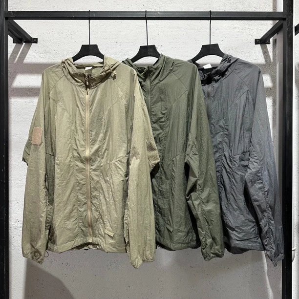 战术性防晒连帽皮肤衣简约风夏季情侣透气运动钓鱼舒适纯色