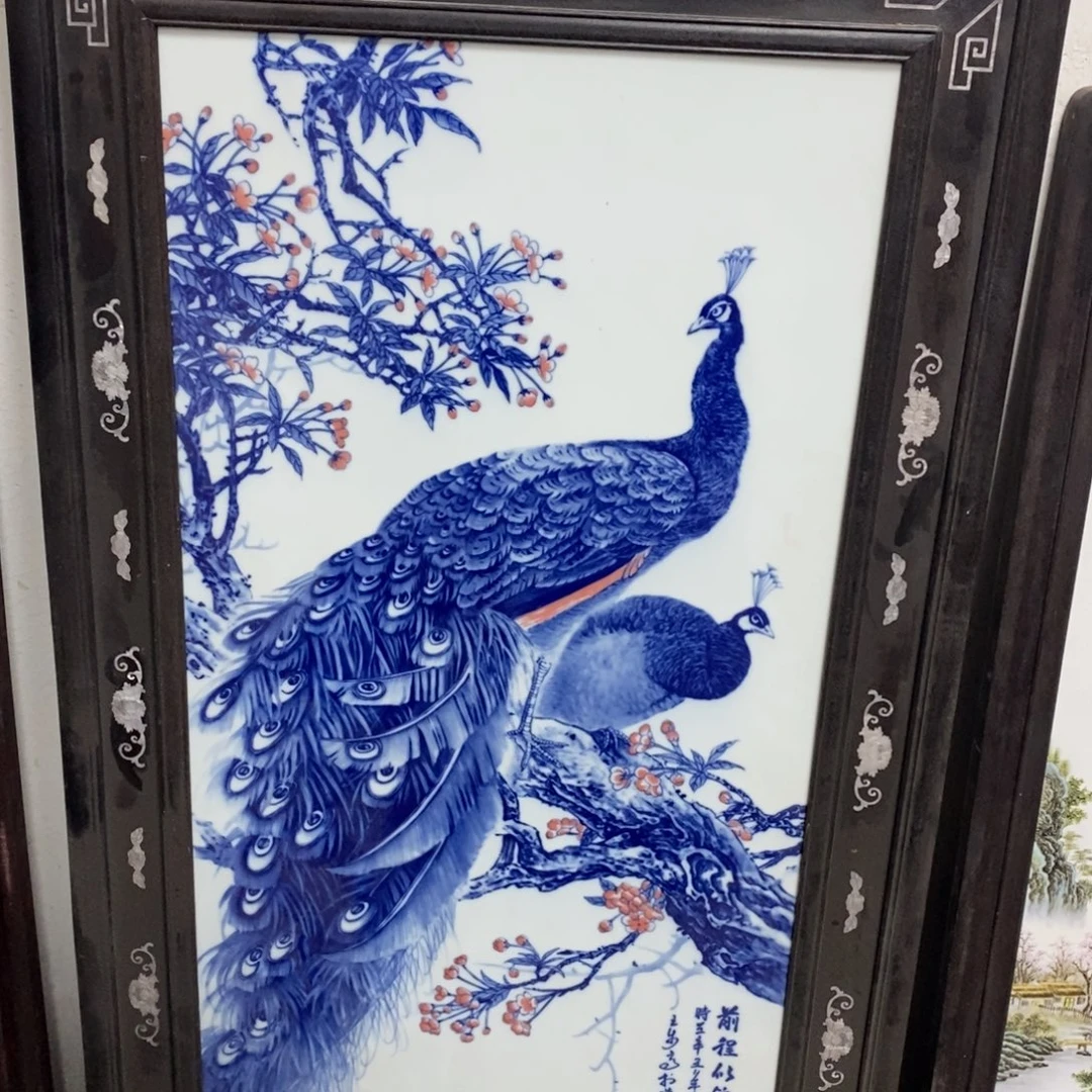 瓷1.35*75*1景德镇瓷板画柴窑烧制