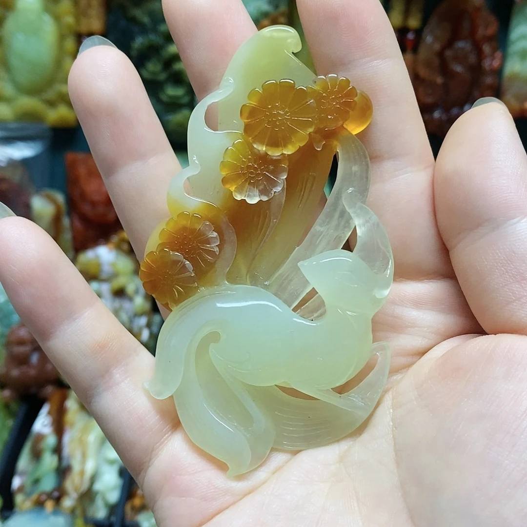 未镶嵌岫玉吊坠(赠链)