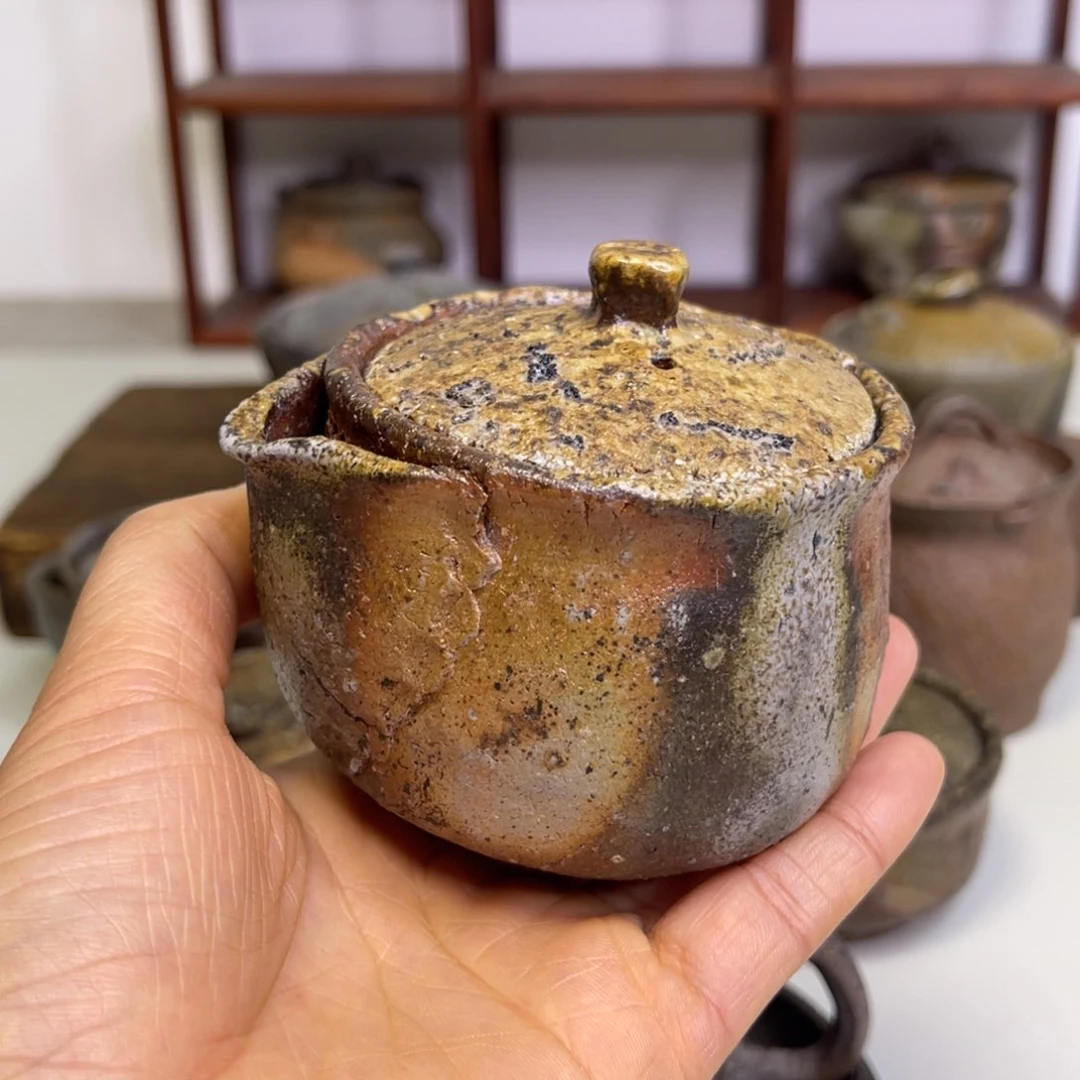 备前烧作品六郎有窑裂