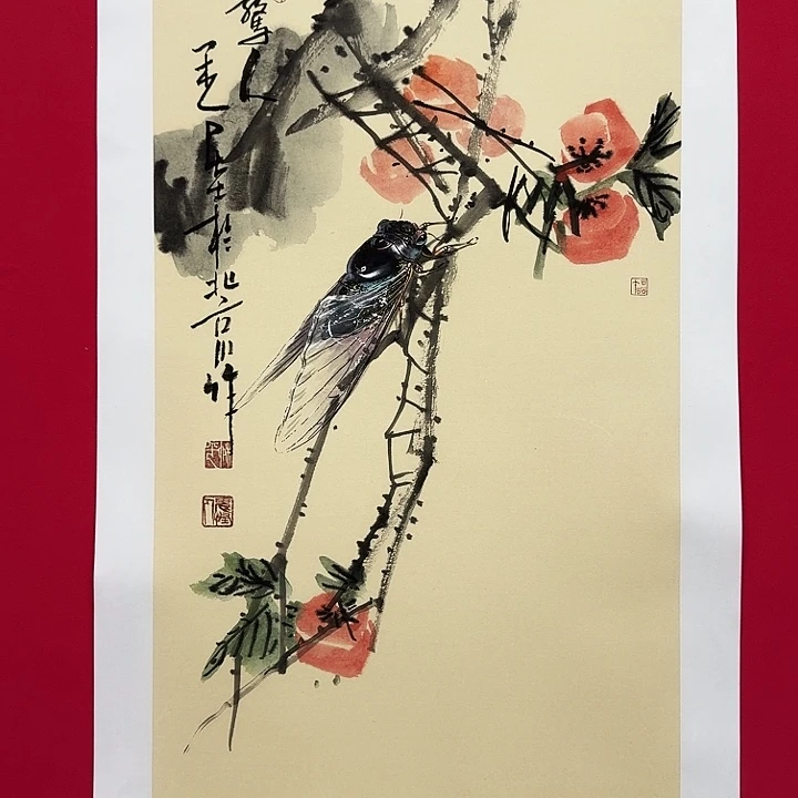 国画柳平三尺精品精品