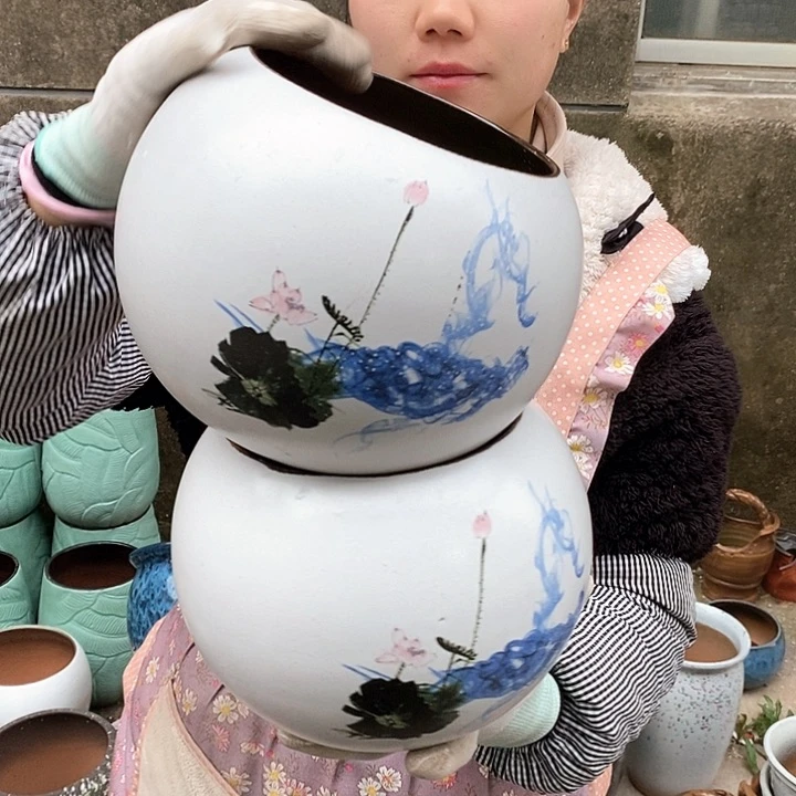 紫砂花盆正品口14高16