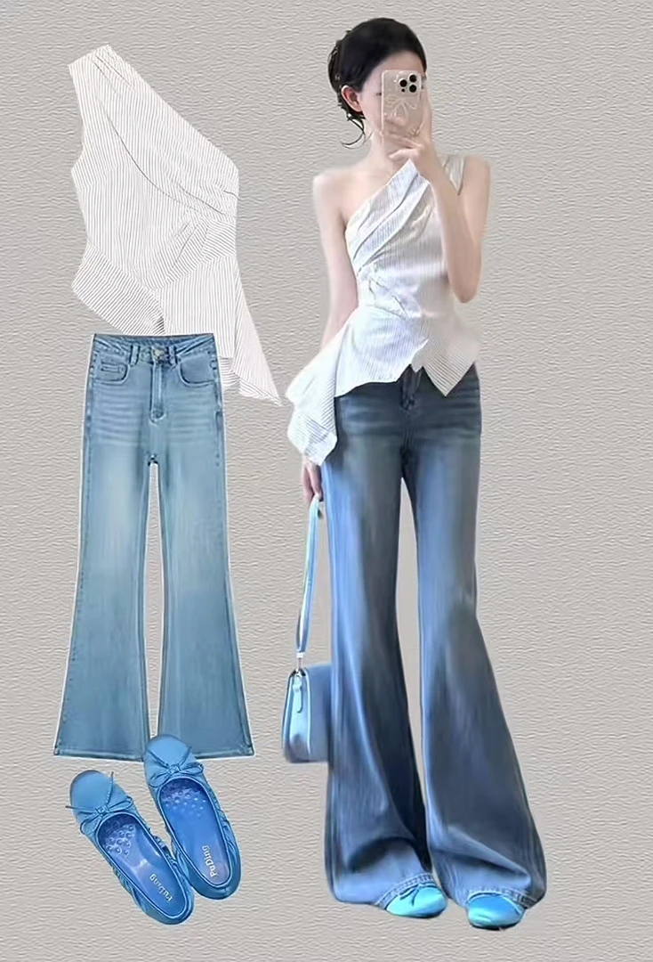 【直播扣号链接】法式时尚极简风休闲风长裤百搭INS风裤子