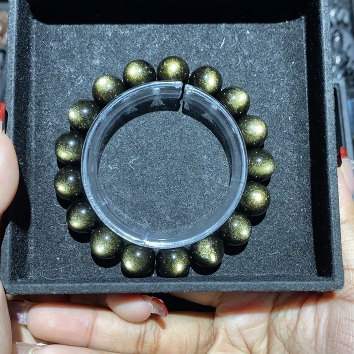 黑曜岩手链未镶嵌灏*_