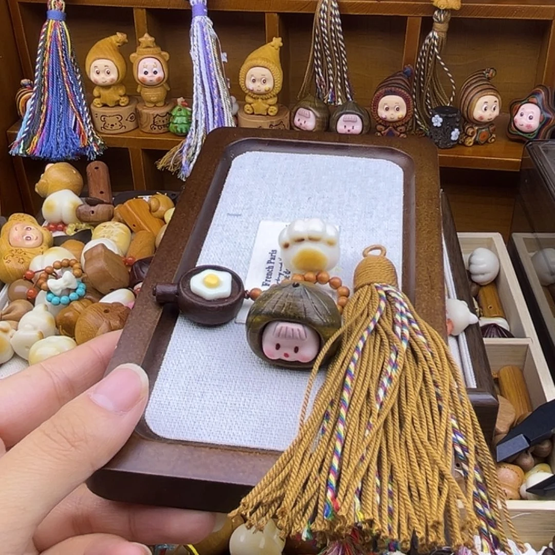 小****吊坠猴头核桃猫爪平底锅跑环多妹流苏