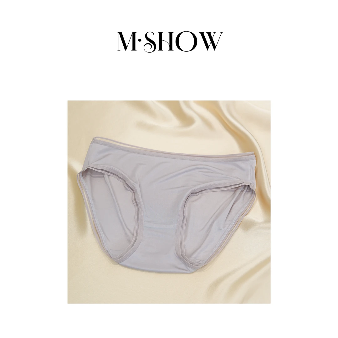 【针织真丝】100%桑蚕丝女士超弹显瘦中腰真丝内裤622N