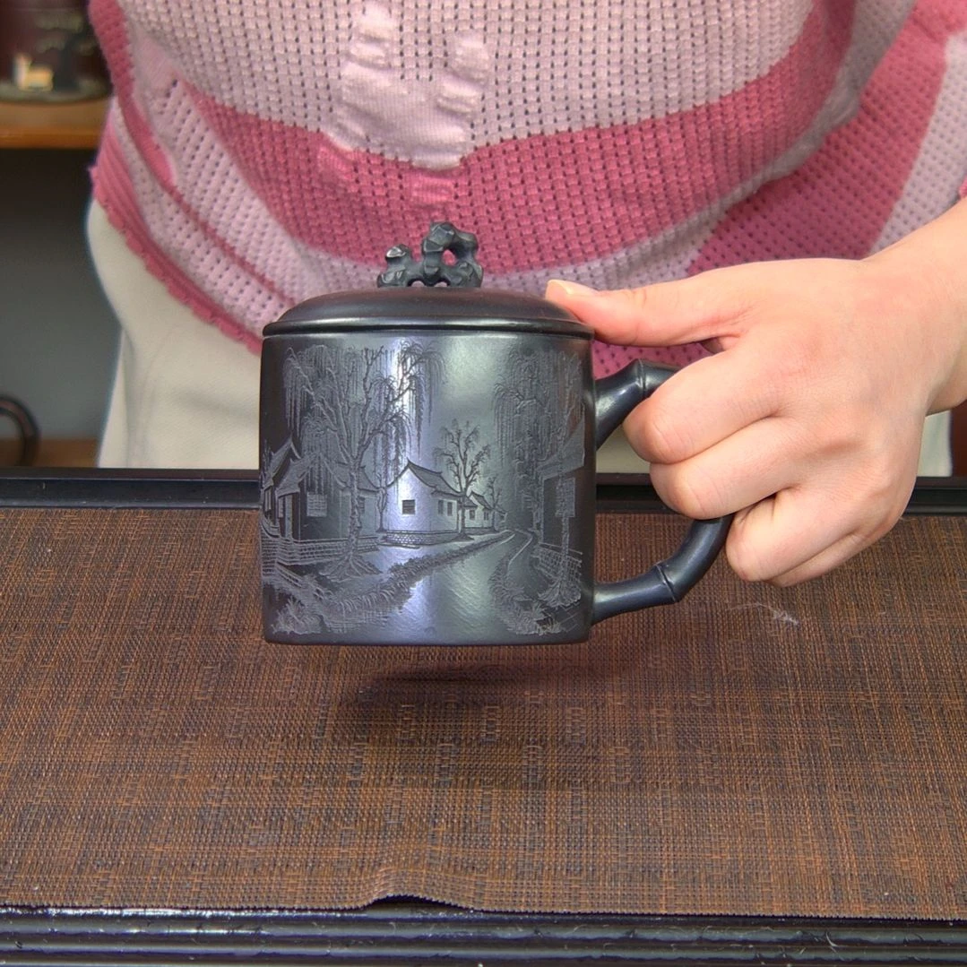 茶杯紫砂高货放漏