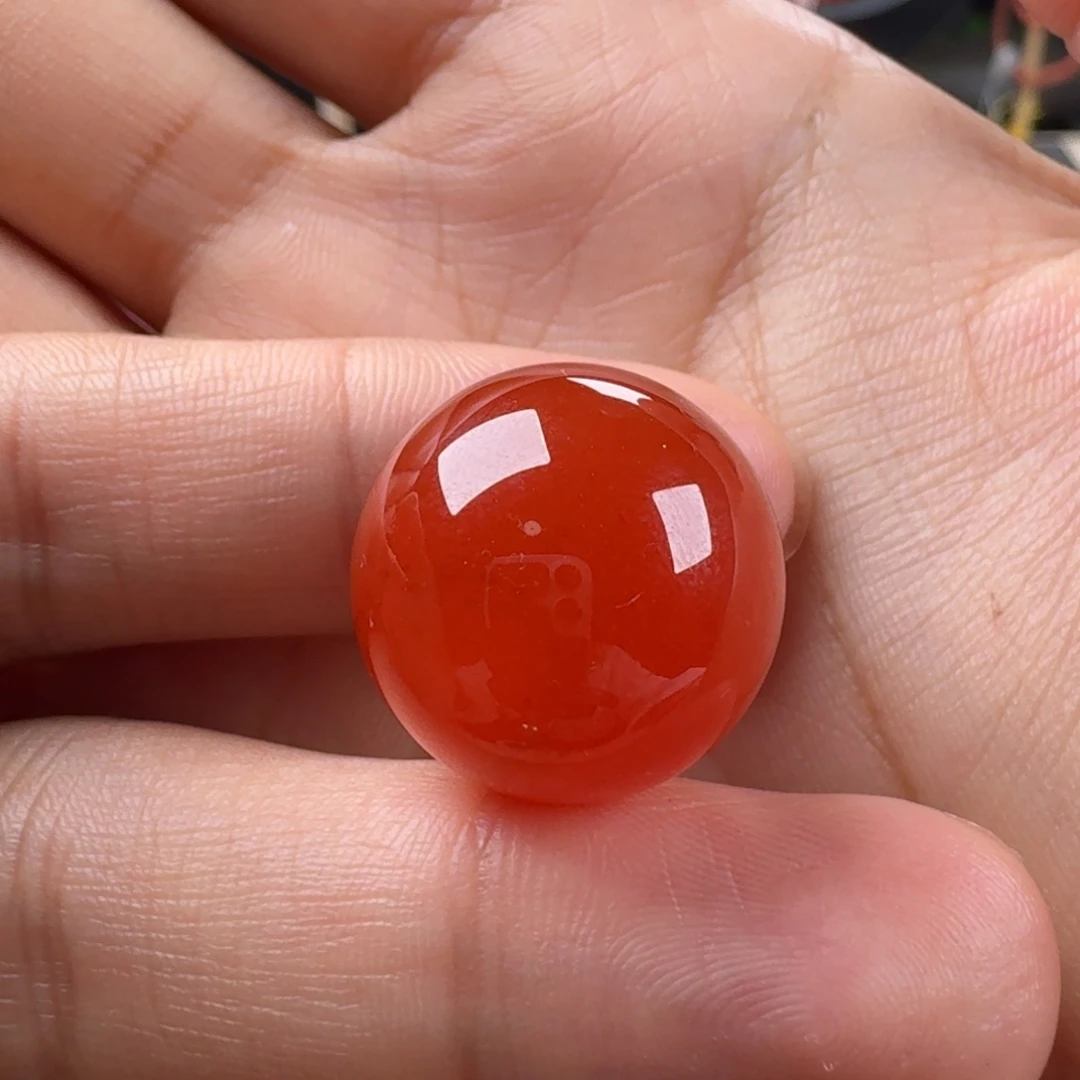 南红玛瑙未镶嵌圆珠18.5