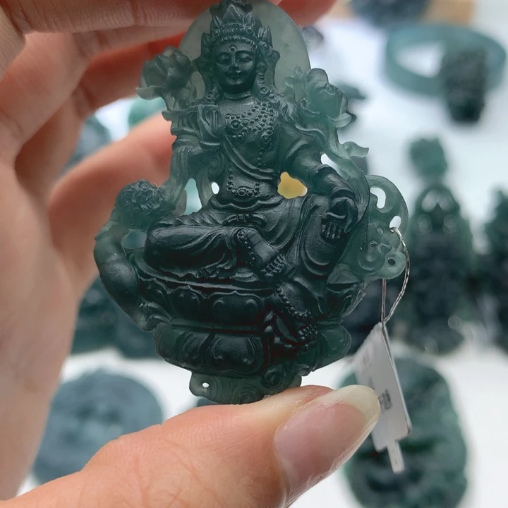 未镶嵌定制翡翠毛货不退不换