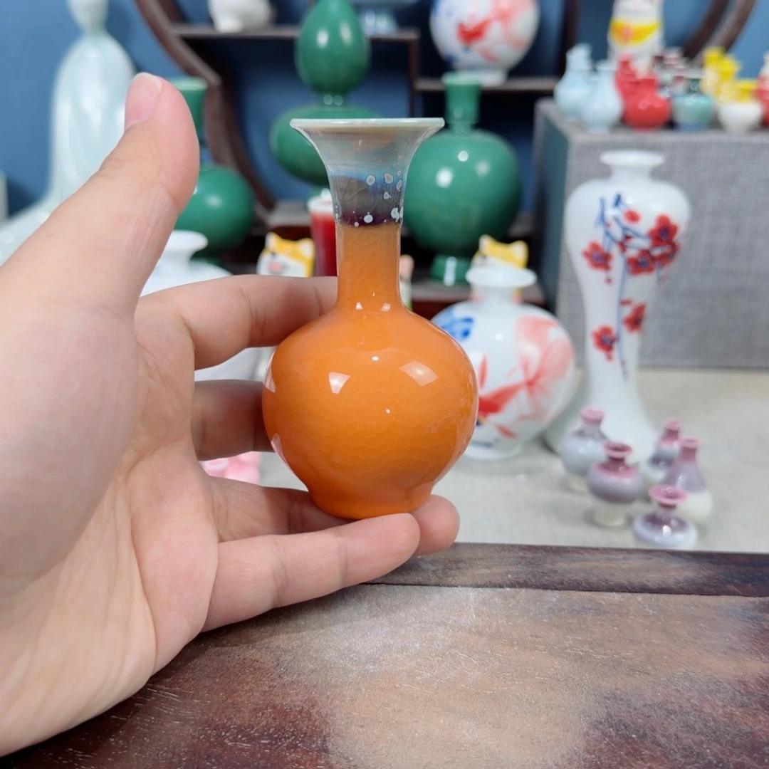 陶瓷手工小花器摆件