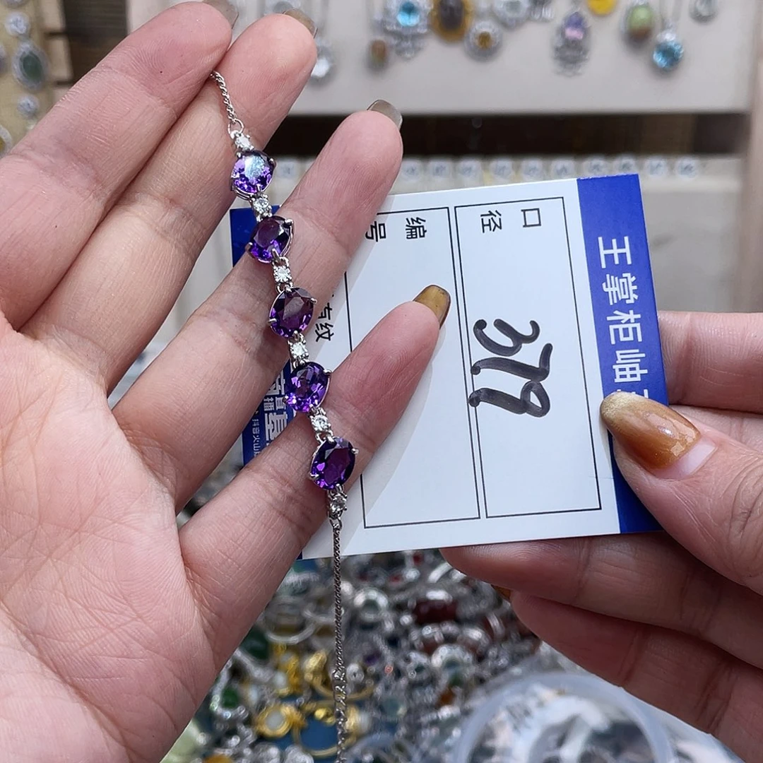 水晶颈饰银S925镶嵌