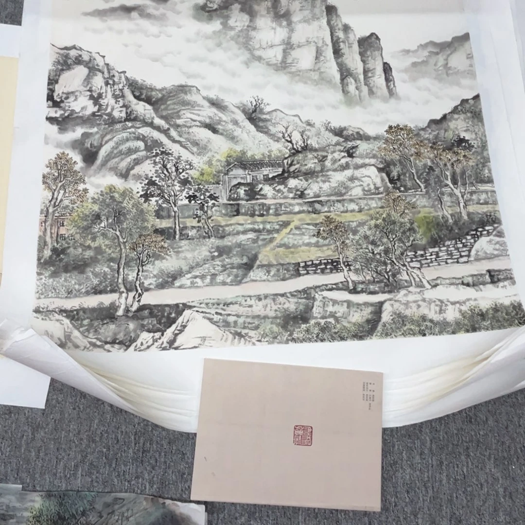 随***心国画绘画作品多次参加全国