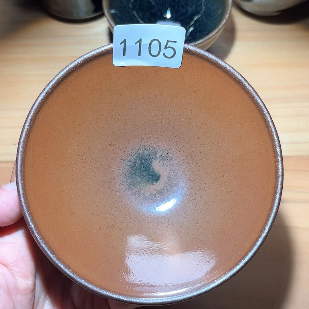 茶盏柿红主人杯建盏1105