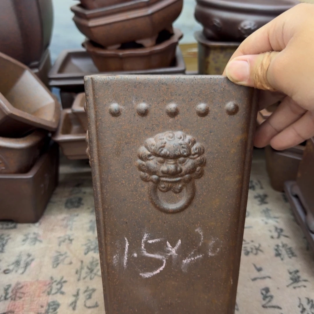 紫砂花盆73号宜兴紫砂正品花盆11.5x20