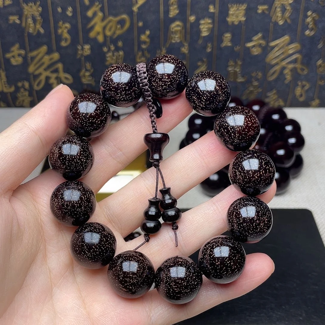 檀香紫檀（小叶紫檀）1.8 13颗 高油密 爆满金星