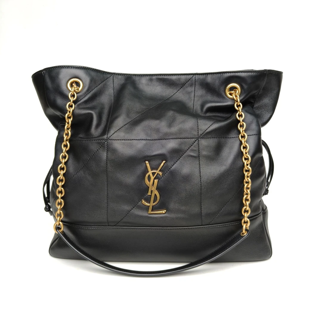 95新 YSL/圣罗兰 【双双】 黑色 JAMIE 福袋水桶包
