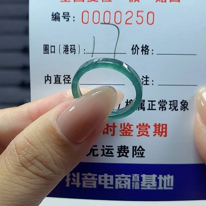 翡翠戒圈未镶嵌     0250