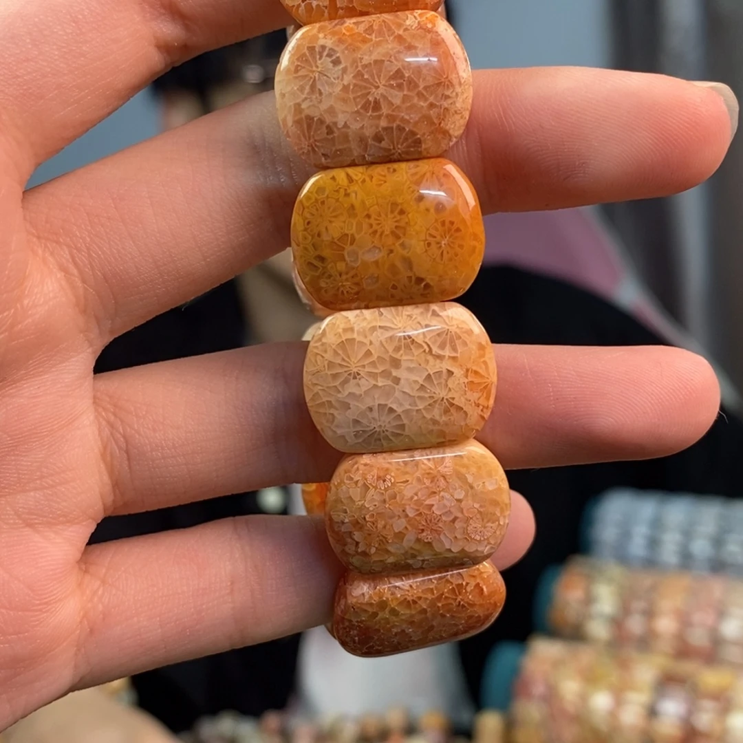 硅化玉未镶嵌手链