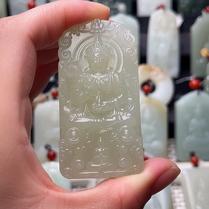 和田玉未镶嵌挂件